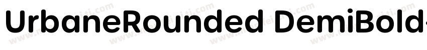 UrbaneRounded DemiBold字体转换